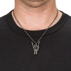 Sign Of The Horns Skeleton Necklace