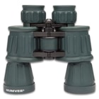 Humvee Rubber Armored Field Binoculars 7x50 - OD Green, Rubberized Coating, Rain Resistant, Ruby Red Glass Lenses, Carrying Case