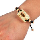 Real Scorpion Bracelet Golden Lucite Pendant