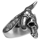 Longhorn Bull Skull Stainless Steel Ring - Sizes 8-11