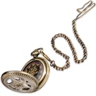 Kraken "Steam Aeterna" Timepiece - Exclusive Steampunk Pocket Watch in Gift Tin - Free Brass Lighter