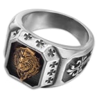 Twisted Roots Royal Lion Medallion Ring