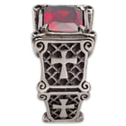 Twisted Roots Crusaders Cross Heart Stone Ring