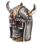 Twisted Roots Red-Eyed Skeleton Knight Ring