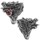Twisted Roots Blood Stone Dragon Ring