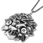 Lion Face Pendant On Chain - Stainless Steel Necklace
