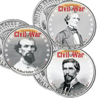 Civil War "Confederate" JFK Half Dollars - Set Of Six
