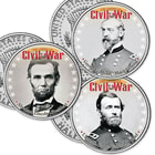 Civil War "Union" JFK Half Dollars - Set Of Six
