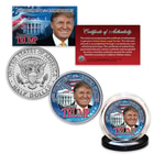 President-Elect Donald Trump Collectible Colorized JFK Half Dollar