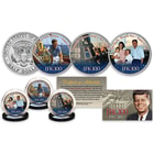 JFK Centennial Celebration Famous Photos 1962 Collectible Coin Set - 3 Colorized JFK Half Dollars