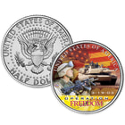 Iraq War "Operation Freedom" Colorized Collectible JFK Half Dollar