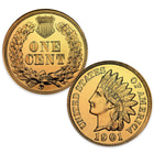 Indian Head Cent / Penny - 24k Gold Plated - Set of 2