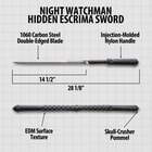 The Night Watchman Escrima Sword in use