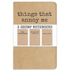 Grump Notebooks - Pack of Three