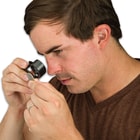 This professional jeweler's loupe provides all the illumination you need for examining all of your precious gems