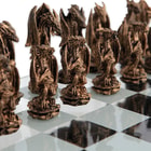 Premium Sculptured Dragon Chess Set