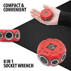 Close up images showing how compact and convenient the Multifunctional Socket Wrench is.