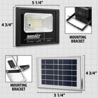 Details and features of the Solar light 580 Lumens.