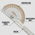 Details and features of the Protractor.