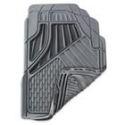 GoGear 4-Piece Heavy Duty Auto Floor Mats - Full Size Trucks, SUVs and Crossovers - Gray