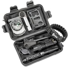 M48 Survival Kit - Weatherproof Padded Case, Flint And Striker, Keychain Light, Tactical Pen, Mini Flashlight, Multi-Function Paracord Bracelet