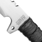 Forged Warrior Ninja Knife - High Carbon Spring Steel One-Piece Construction, Wax Rope Wrapped Handle, Lanyard Hole - Length 30”