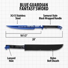 Blue Guardian Fantasy Sword With Sheath