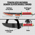 Details and features of the Nichirin Demon Slayer Double Sword.
