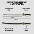 Details and features of the Rapier Sword.