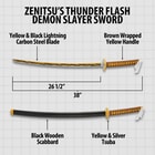 Dimensions of sword and scabbard