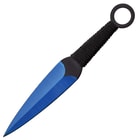 Blue Two-Tone Sword and Throwing Knives Set