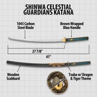 Dimension shot of the katana.