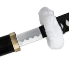 Anime Fantasy Samurai Sword White Feather Tsuba 