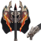 Flame Chaser Double Head Dragon Axe with Plaque