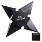 Honshu Sleek Black Throwing Star - Large