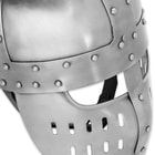 Medieval Knight-in-Armor Spangenhelm with Norman Faceplate Steel Helmet