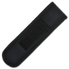 The flashlight pouch’s dimensions are 6 1/4” x 2” and it can fit on duty belts with up to a 2 1/4” belt loop