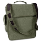 Rothco M-51 Engineer's Field Bag - Heavyweight Cotton Canvas Construction - Everyday Carry Bag - Carry-All Travel School Business Outdoors - Numerous Pockets - Top, Shoulder Carry;  Adjustable Strap