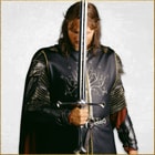 Aragorn holding Anduril