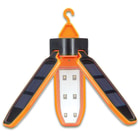 Trailblazer Tri-Folding Solar Camping Light - 18 LEDs, Built-In Battery, Micro USB Charging Cable, Tough ABS Construction, Hanging Hook