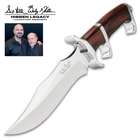 The knife has a 7” full-tang, 5Cr15 stainless steel blade that has been polished to a mirror finish