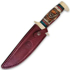 Timber Rattler Whispering Winds Bowie Knife Genuine Bone Fixed Blade