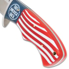 The flag decorated handle scale