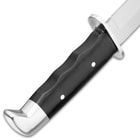 Timber Wolf Black Sentry Fixed Blade Knife - Stainless Steel Blade, G10 Handle, Stainless Steel Pins - Length 11”