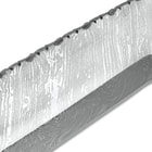 Timber Wolf Mediterranean Basin Bowie Knife- Damascus Steel Blade, Buffalo Horn Handle, Brass Guard And Pommel - Length 13 1/2”