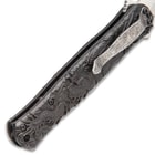 Black Legion Gold Chinese Dragon Deity Stiletto Knife - Stainless Steel Blade, Assisted Opening, Anodized Aluminum Handle, Pocket Clip