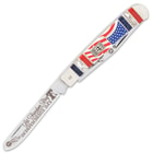 Our limited, edition 2021 Fourth of July trapper pocket knife is individually serialized and makes a great commemorative collectible