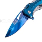 MTech USA Blue Titanium Ballistic Assisted Opening Pocket Knife