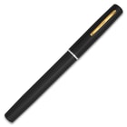 Black Fishing Pen - Compact Rod And Reel, Aluminum Alloy And Fiberglass Construction, Realistic Pen Case, Rod Expands To 38”