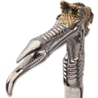 Dragon Head Fantasy Sword Cane - Stainless Steel Blade, Sculpted Resin And Metal Handle, No-Slip Toe, Aluminum Shaft - Length 36 3/4”